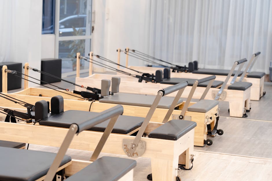 small fitness studio interior equipment