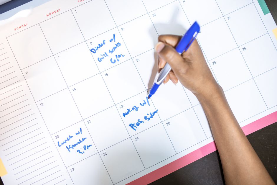 fitness coach calendar schedule planning