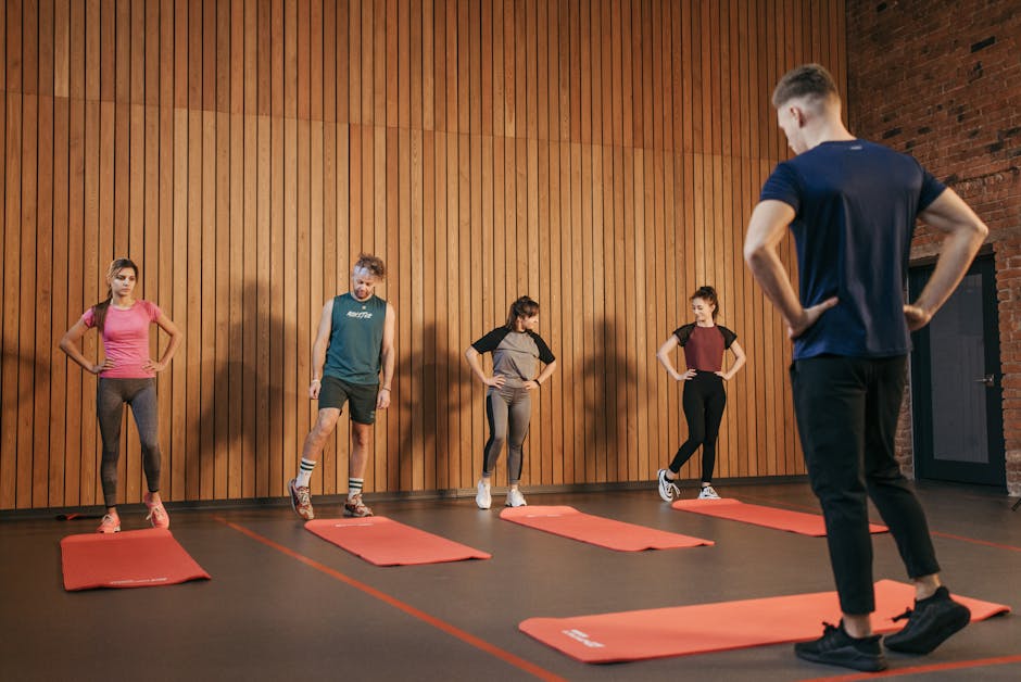 corporate fitness program office stretching employees