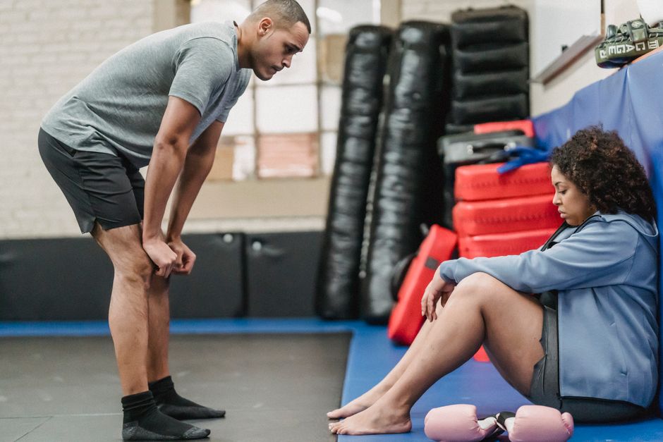 fitness coach burnout stress exhausted gym