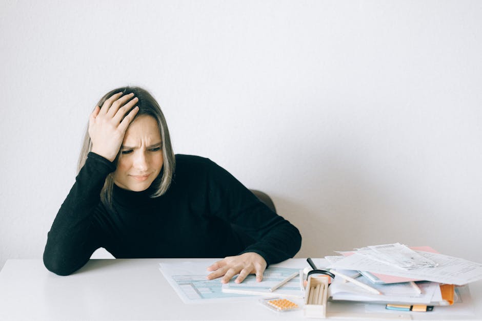 stressed gym owner financial documents debt