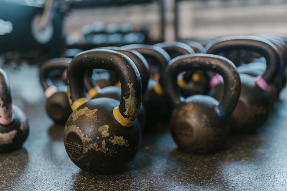 kettlebells resistance bands home gym kit